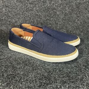 VIONIC Sunny Rae Slip-On Espadrille Sneaker Loafer Navy Blue Tan Womens 8